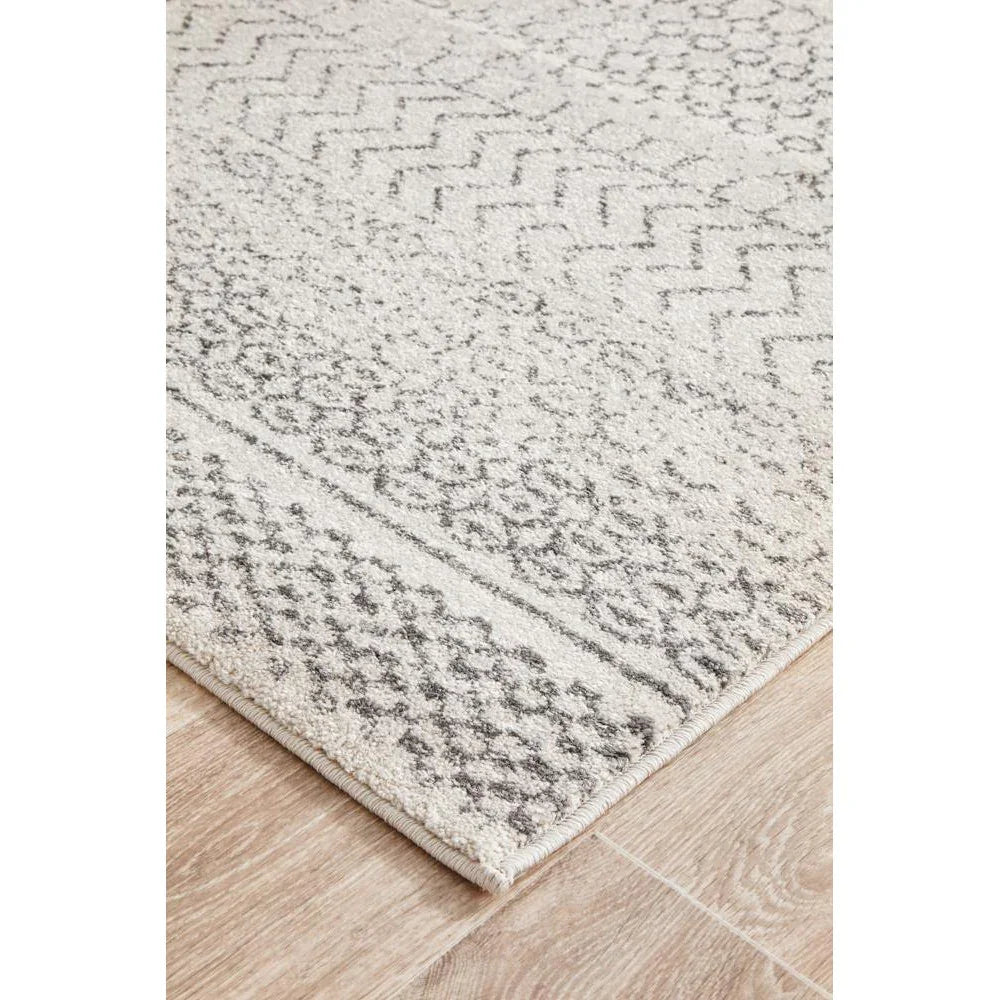Chrome Harper Silver Runner Rug - ICONIC RUGS