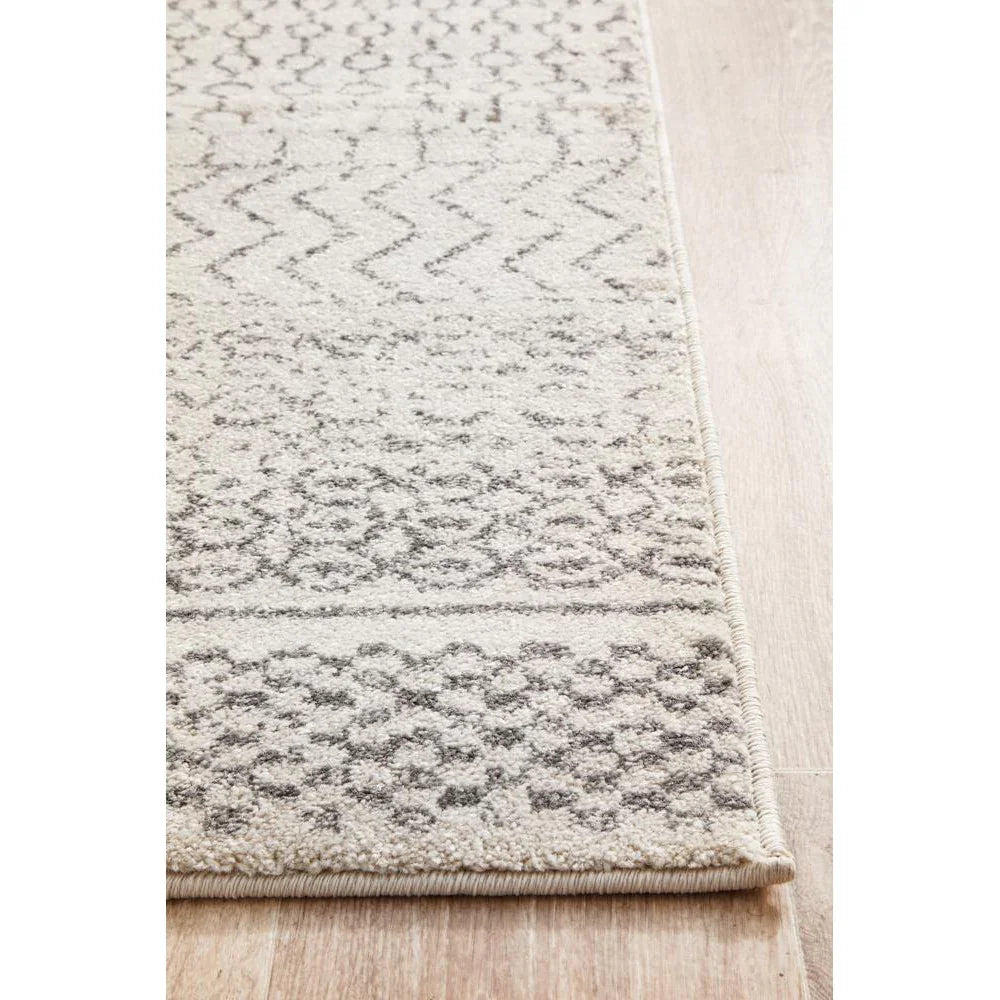 Chrome Harper Silver Runner Rug - ICONIC RUGS