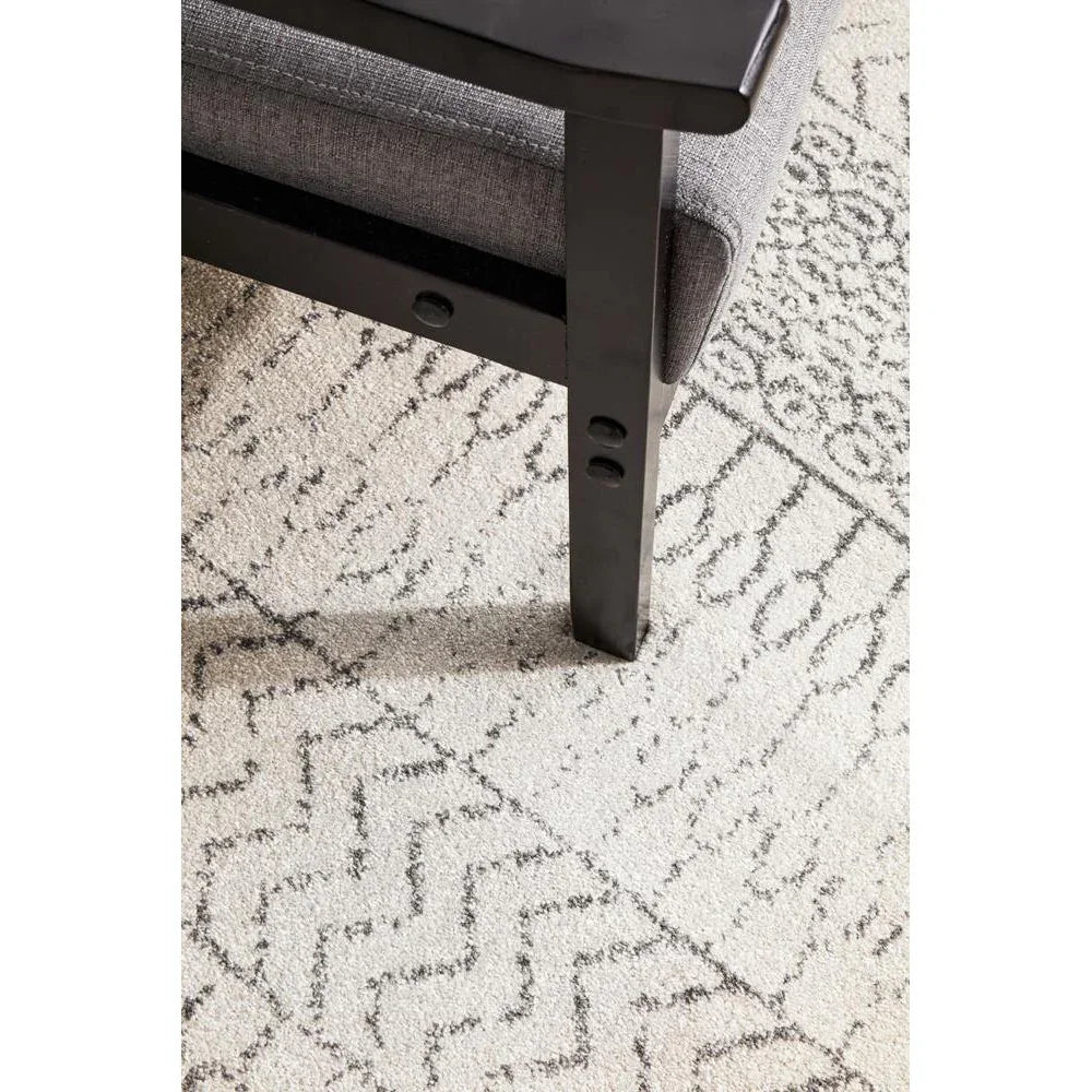 Chrome Harper Silver Runner Rug - ICONIC RUGS