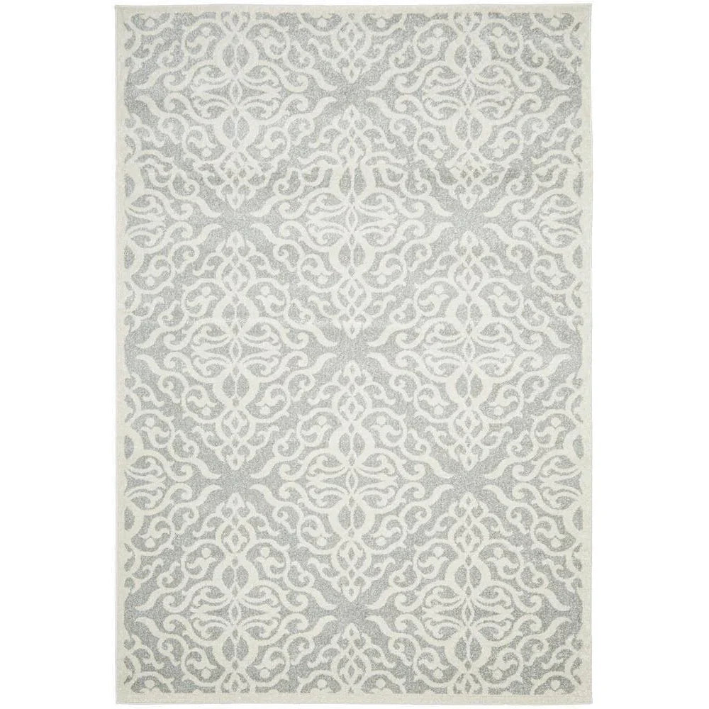 Chrome Lydia Silver Rug - ICONIC RUGS