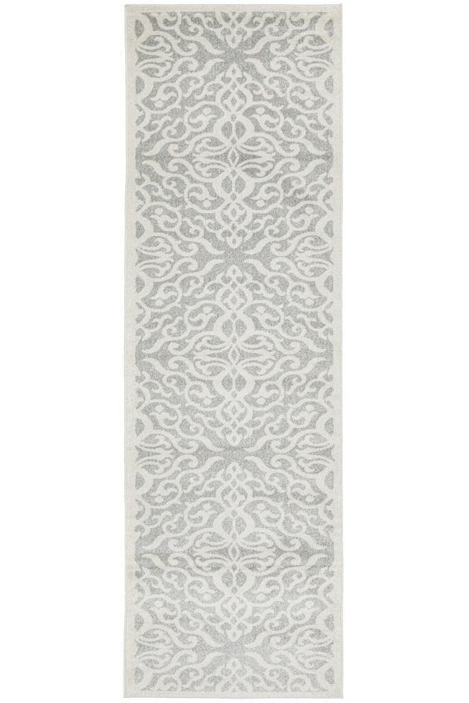 Chrome Lydia Silver Runner Rug - ICONIC RUGS