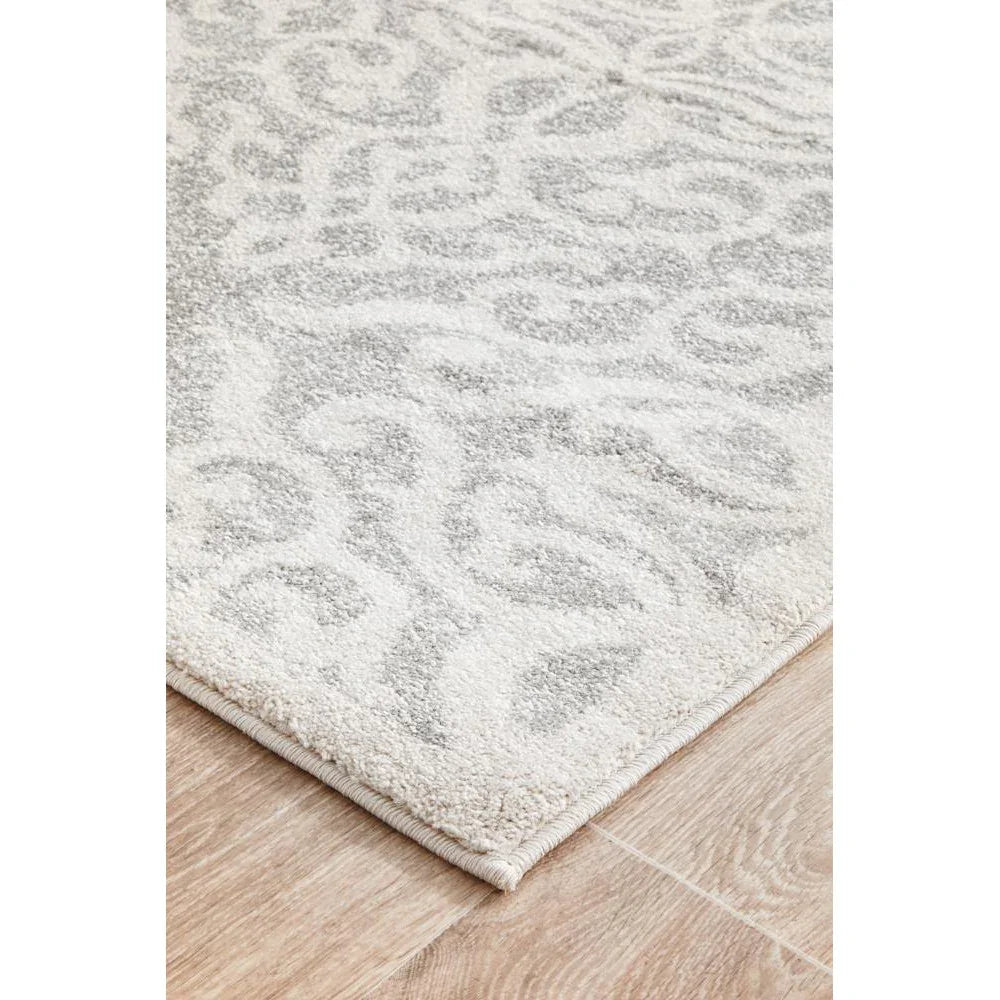Chrome Lydia Silver Runner Rug - ICONIC RUGS