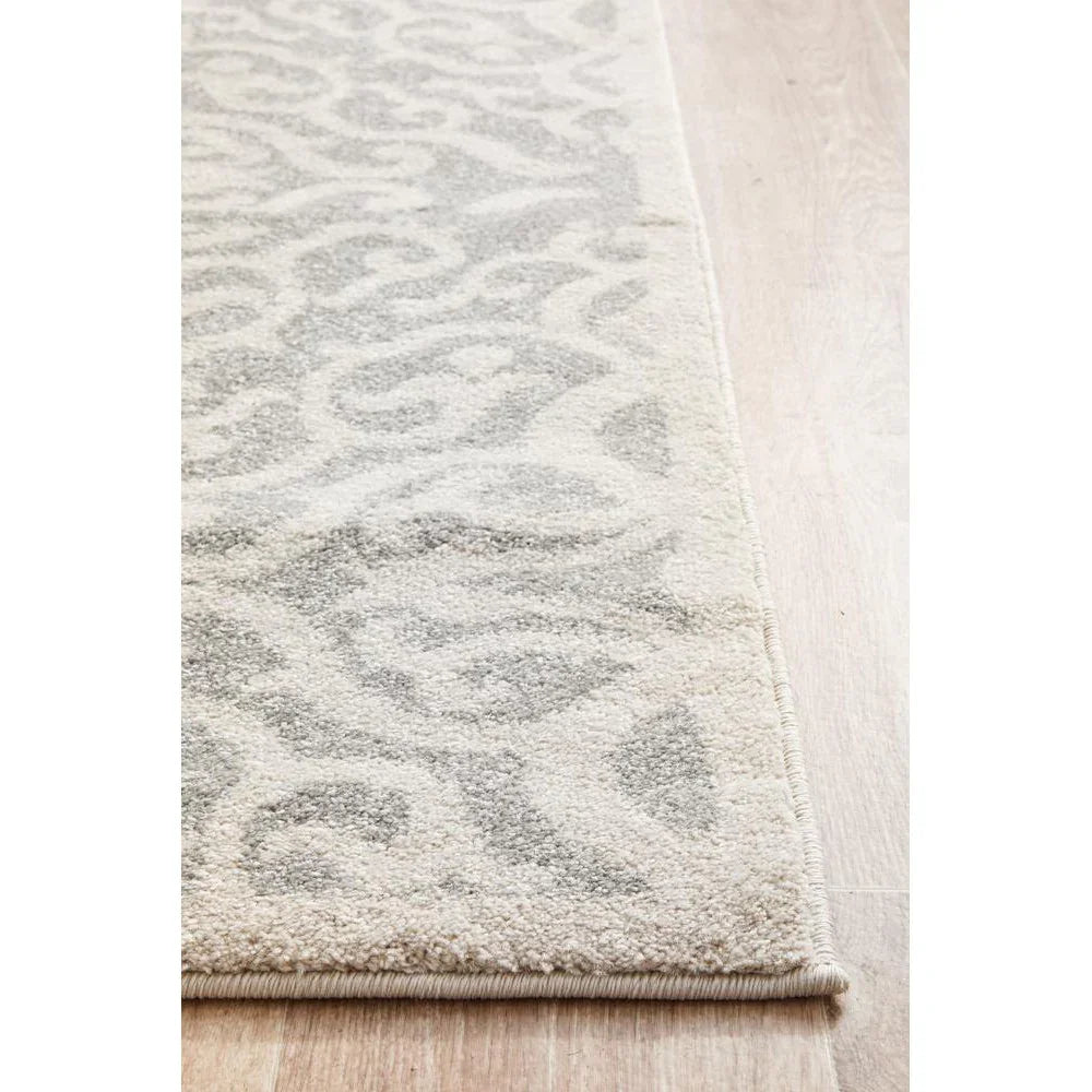 Chrome Lydia Silver Runner Rug - ICONIC RUGS