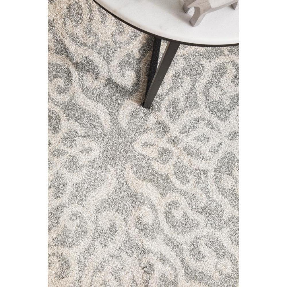 Chrome Lydia Silver Runner Rug - ICONIC RUGS