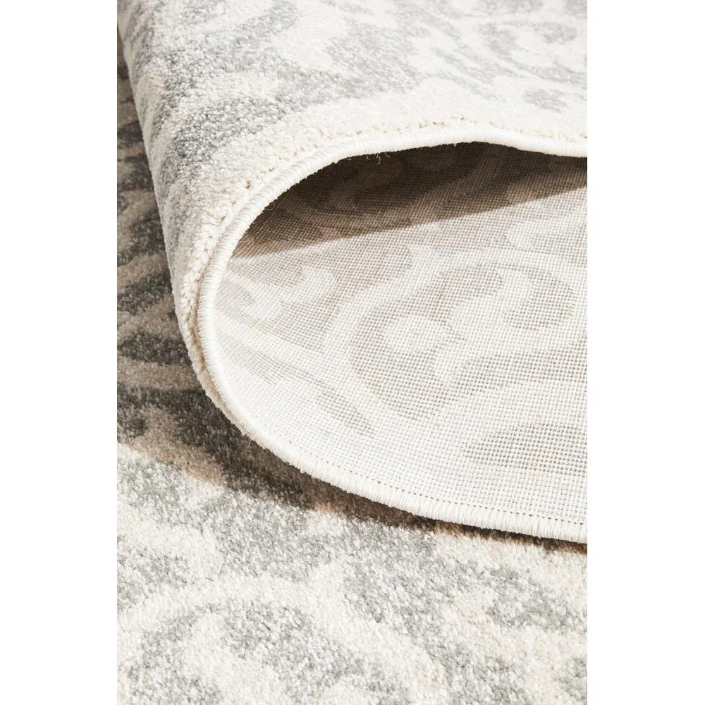 Chrome Lydia Silver Runner Rug - ICONIC RUGS