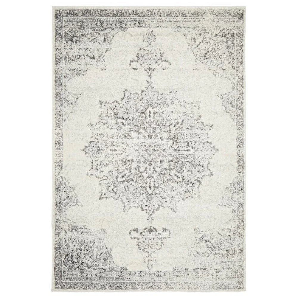 Chrome Rita Silver Rug - ICONIC RUGS