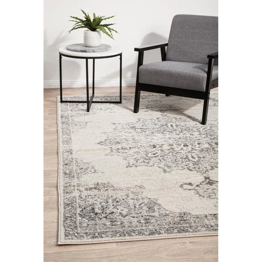 Chrome Rita Silver Rug - ICONIC RUGS