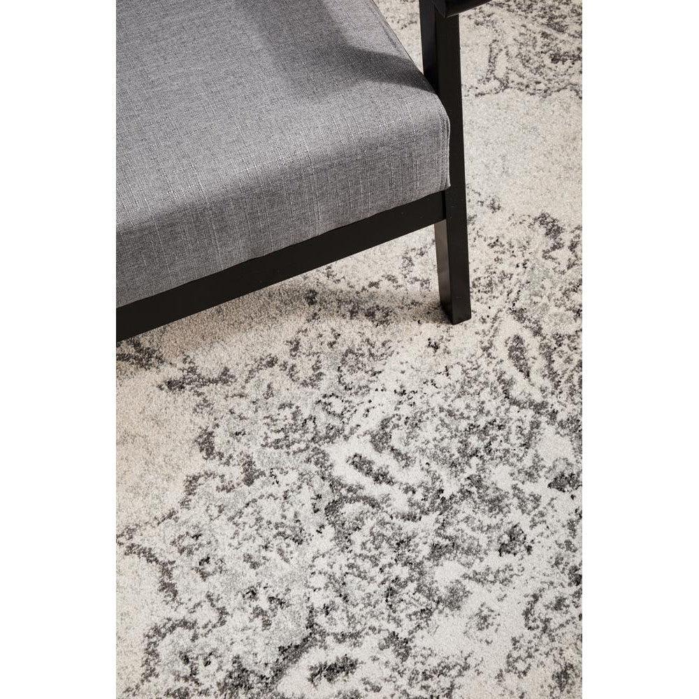 Chrome Rita Silver Rug - ICONIC RUGS
