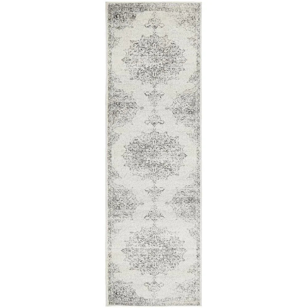 Chrome Rita Silver Runner Rug - ICONIC RUGS
