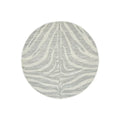 Chrome Savannah Silver Round Rug - ICONIC RUGS