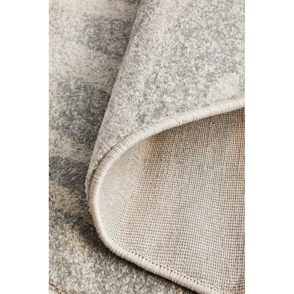 Chrome Savannah Silver Round Rug - ICONIC RUGS