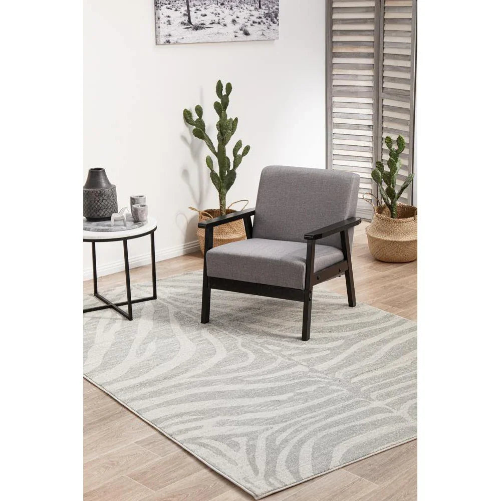 Chrome Savannah Silver Rug - ICONIC RUGS