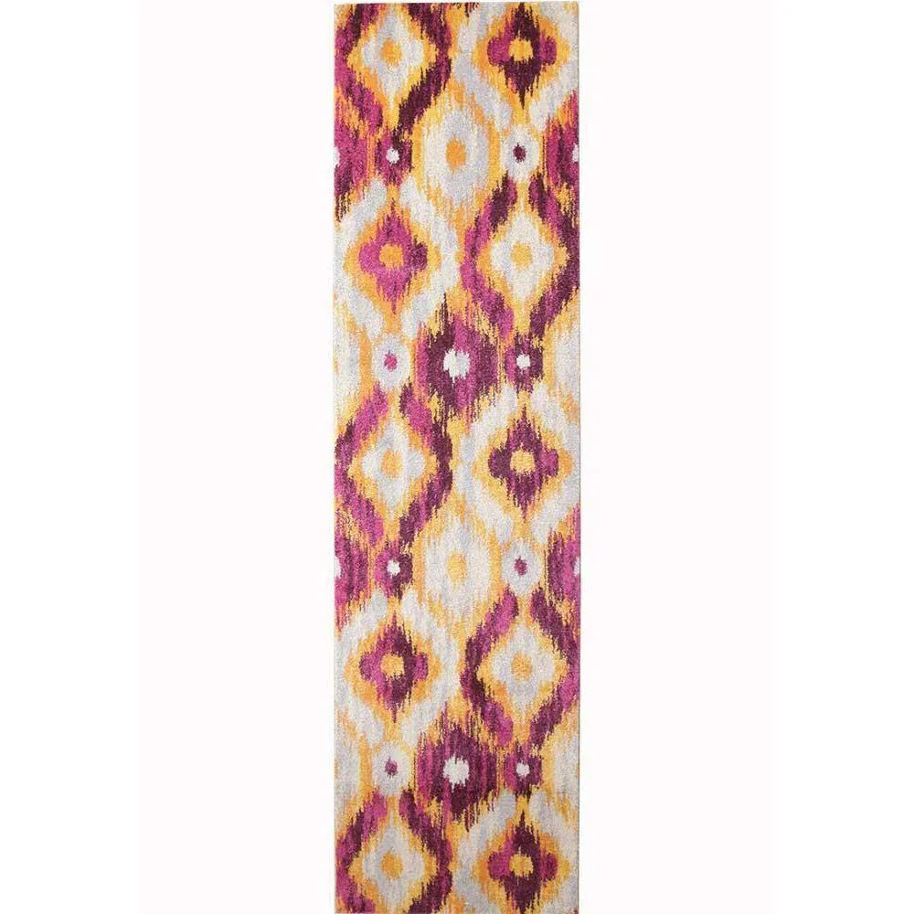 Dimensions Divinity Burst Aubergine Modern Rug