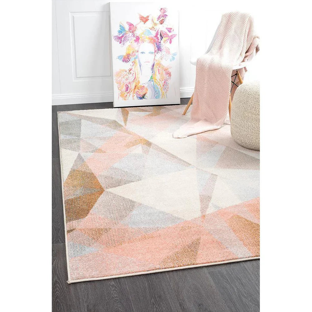 Dimensions Divinity Shatter Blush Modern Rug