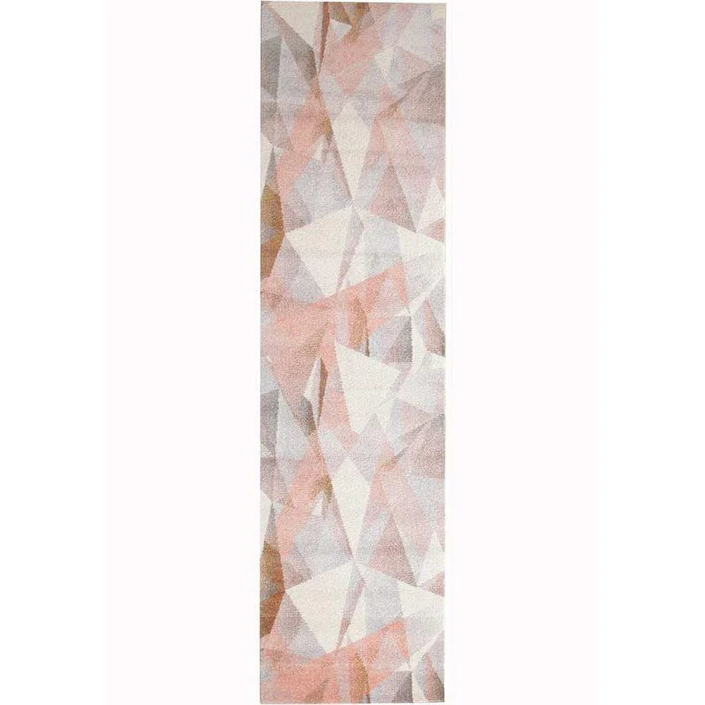 Dimensions Divinity Shatter Blush Modern Runner Rug