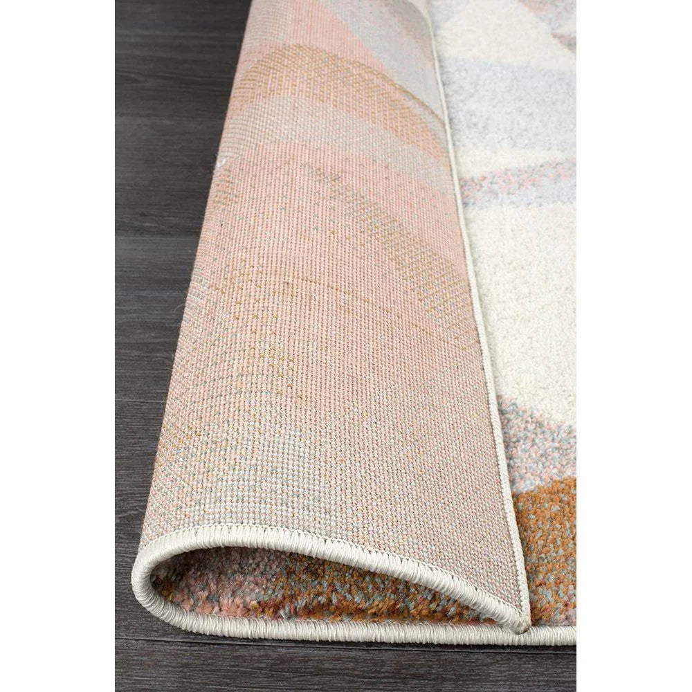 Dimensions Divinity Shatter Blush Modern Runner Rug