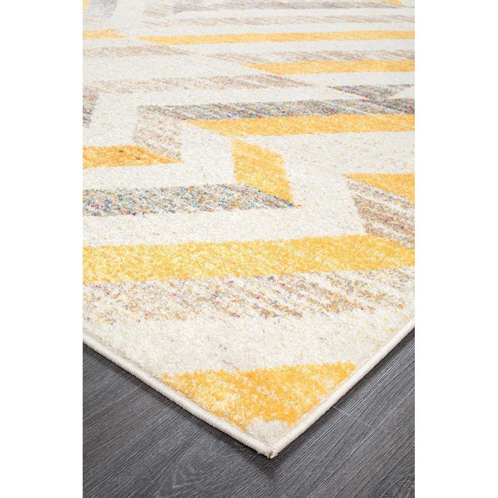 Dima Divinity Slant Yellow Modern Rug