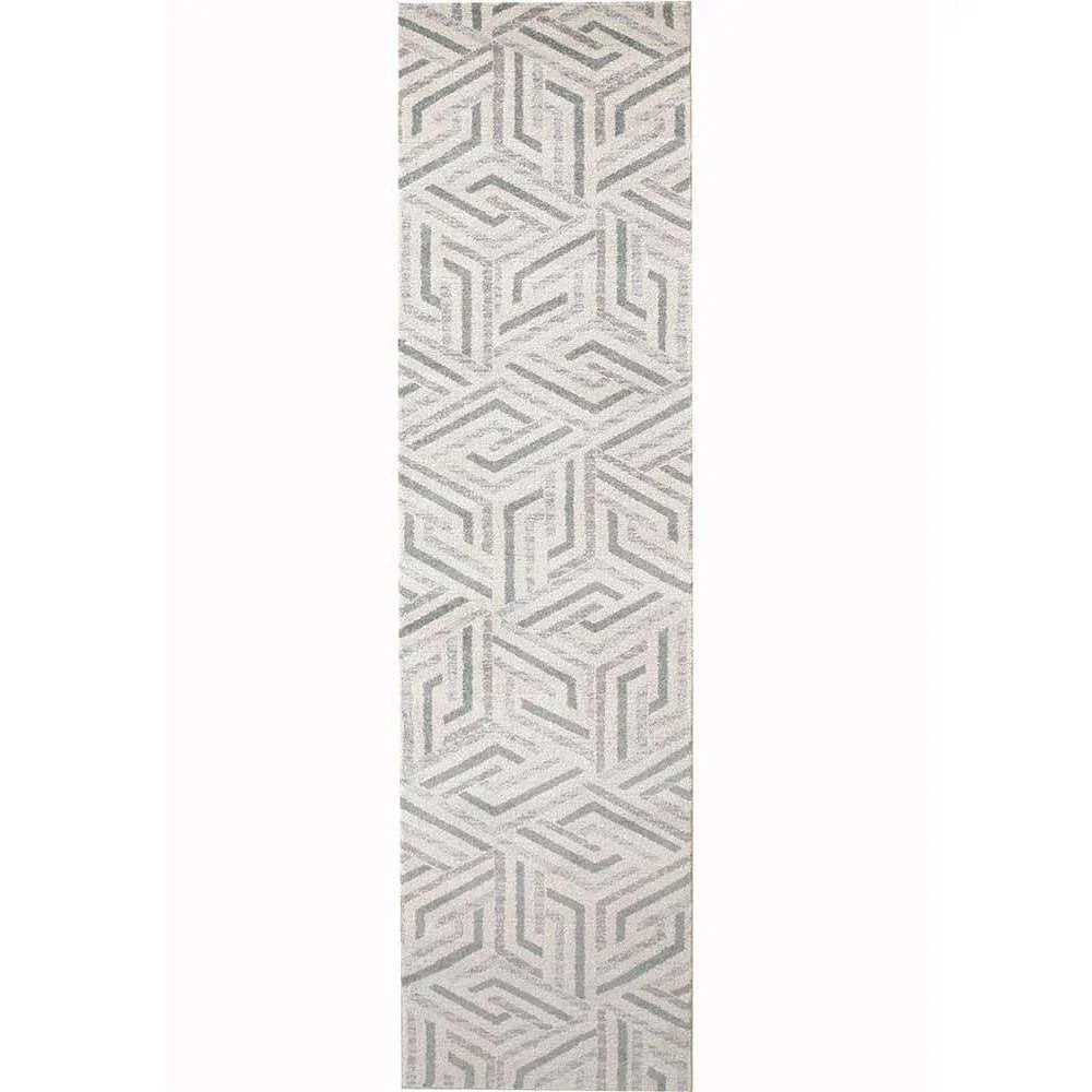 Dimensions Divinity Link Teal Modern Runner Rug