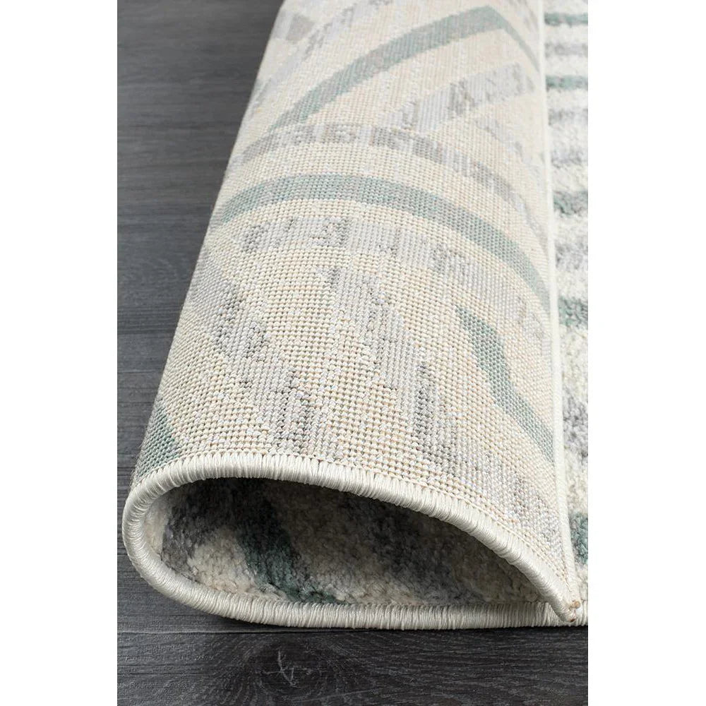 Dimensions Divinity Link Teal Modern Runner Rug
