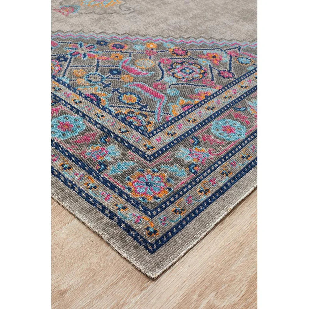 Eternal Whisper Diamond Grey Rug - ICONIC RUGS