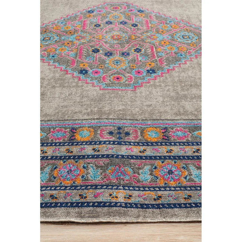 Eternal Whisper Diamond Grey Rug - ICONIC RUGS