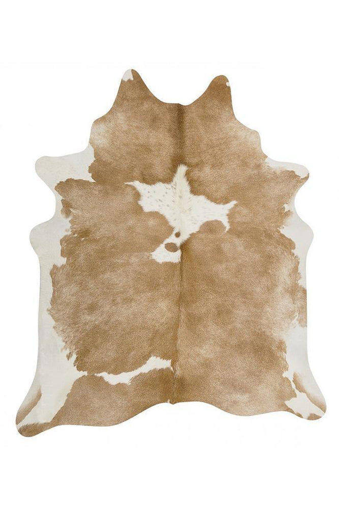 Exquisite Natural Cow Hide Beige White - ICONIC RUGS