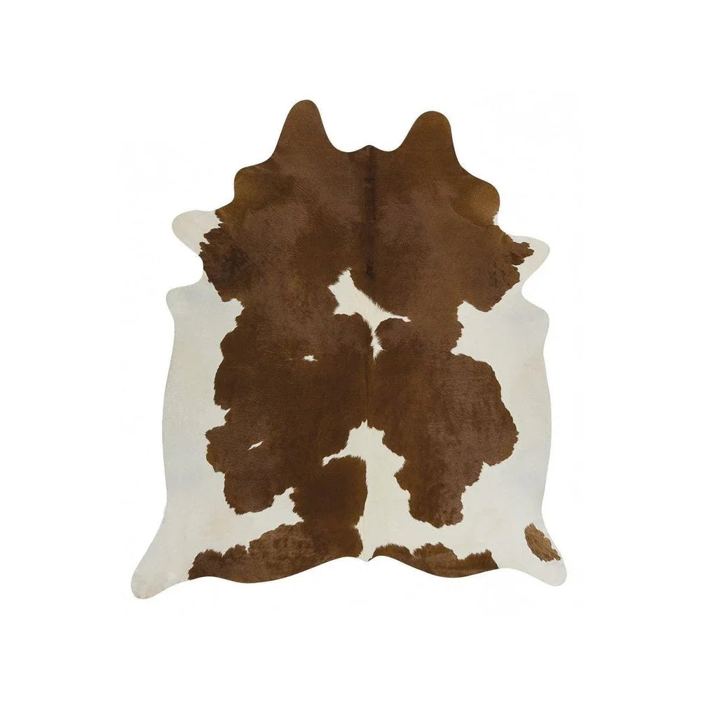 Exquisite Natural Cow Hide Brown White - ICONIC RUGS