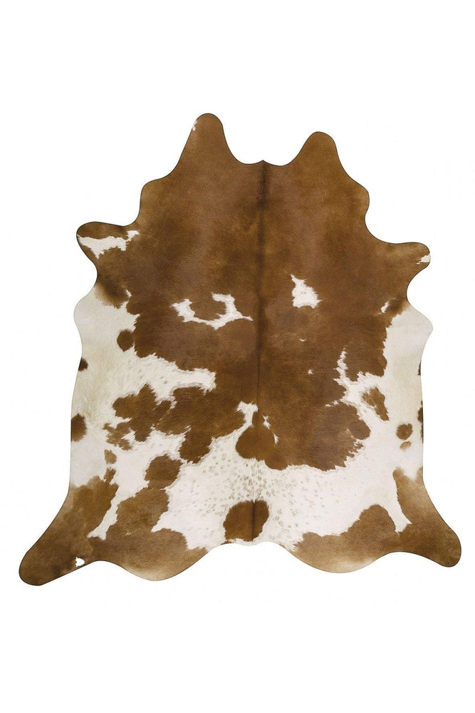 Exquisite Natural Cow Hide Brown White - ICONIC RUGS