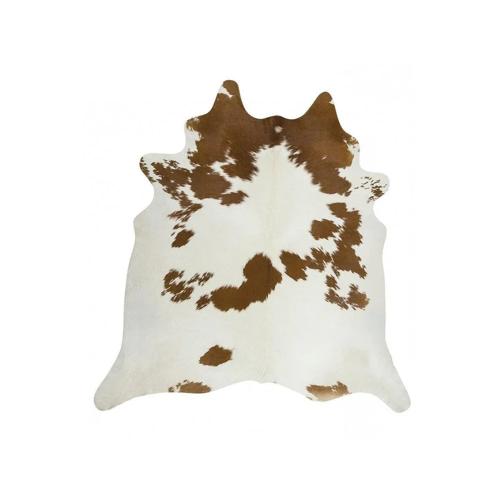 Exquisite Natural Cow Hide Brown White - ICONIC RUGS