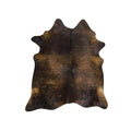Exquisite Natural Cow Hide Dark Brindle - ICONIC RUGS