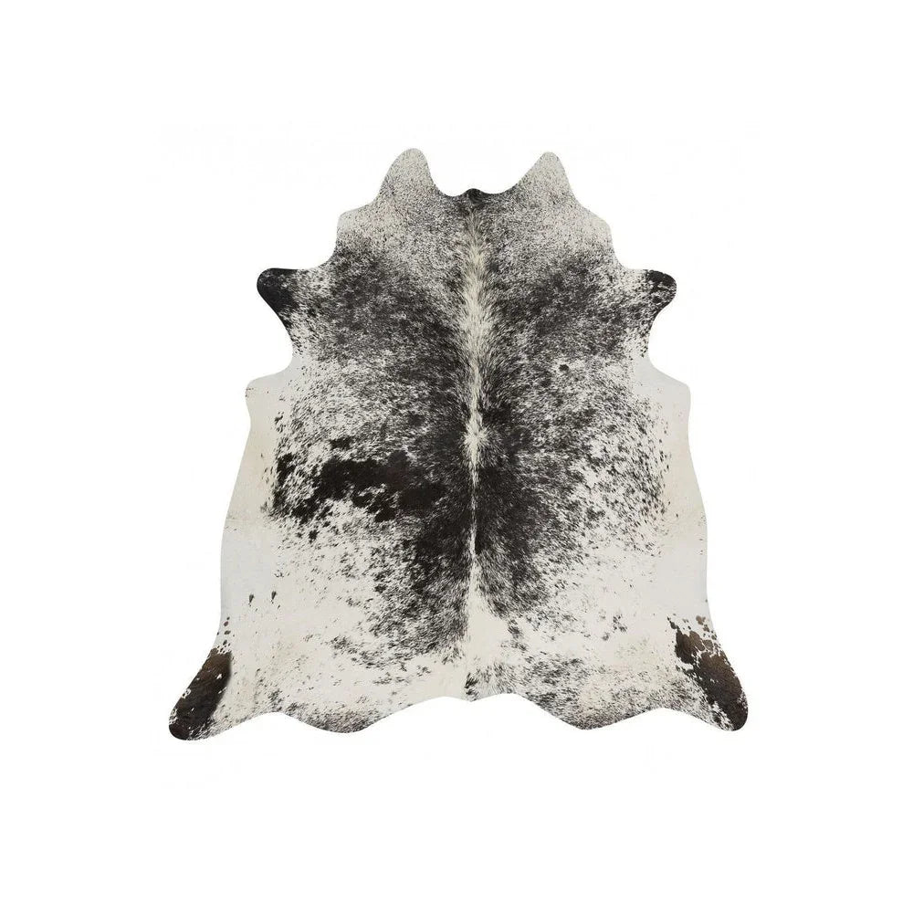 Exquisite Natural Cow Hide Salt & Pepper Black - ICONIC RUGS