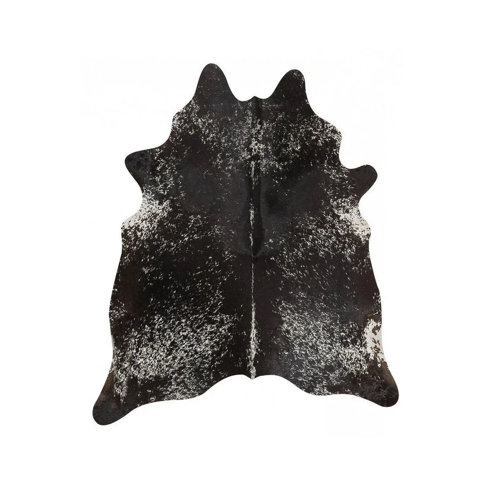 Exquisite Natural Cow Hide Salt & Pepper Black - ICONIC RUGS