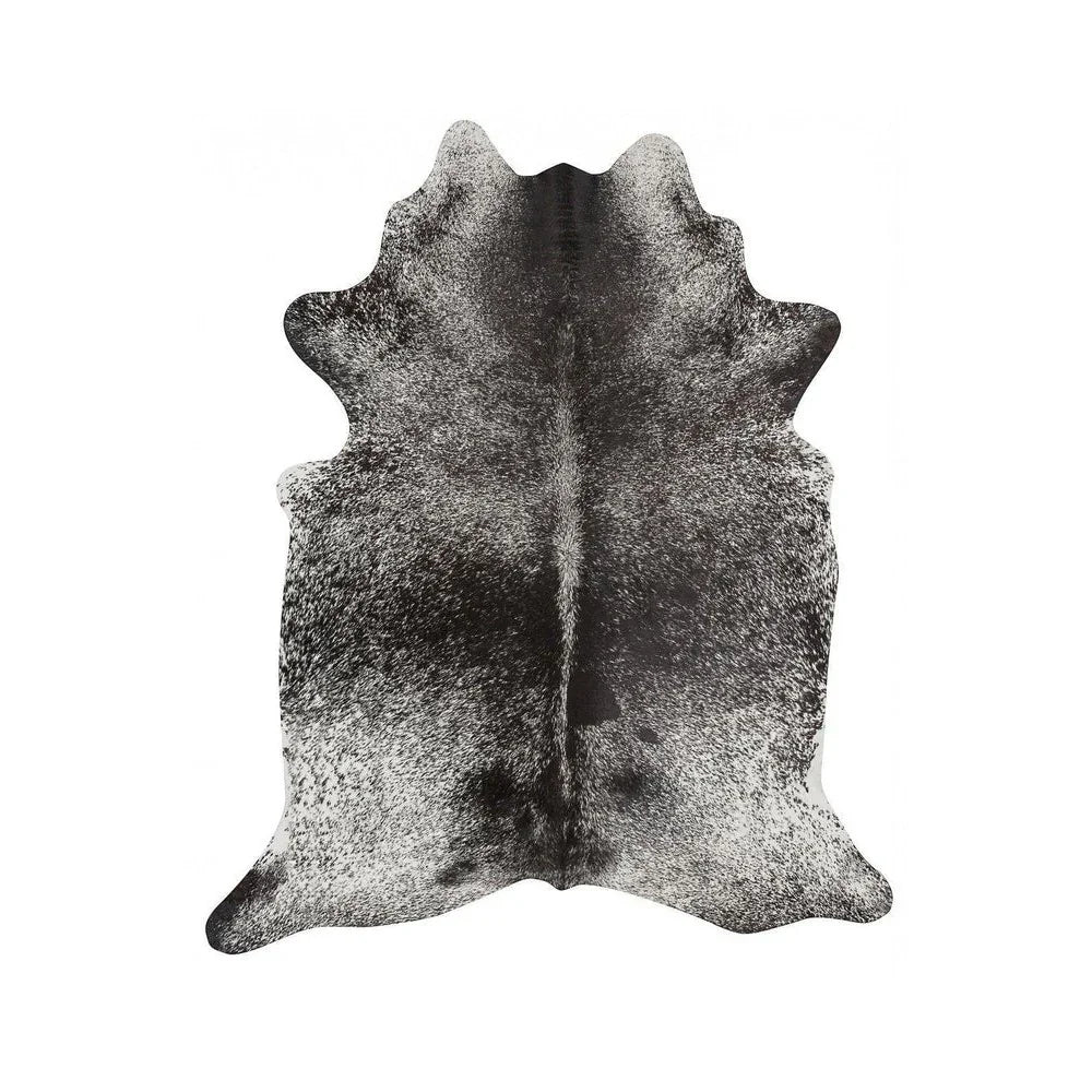 Exquisite Natural Cow Hide Salt & Pepper Black - ICONIC RUGS