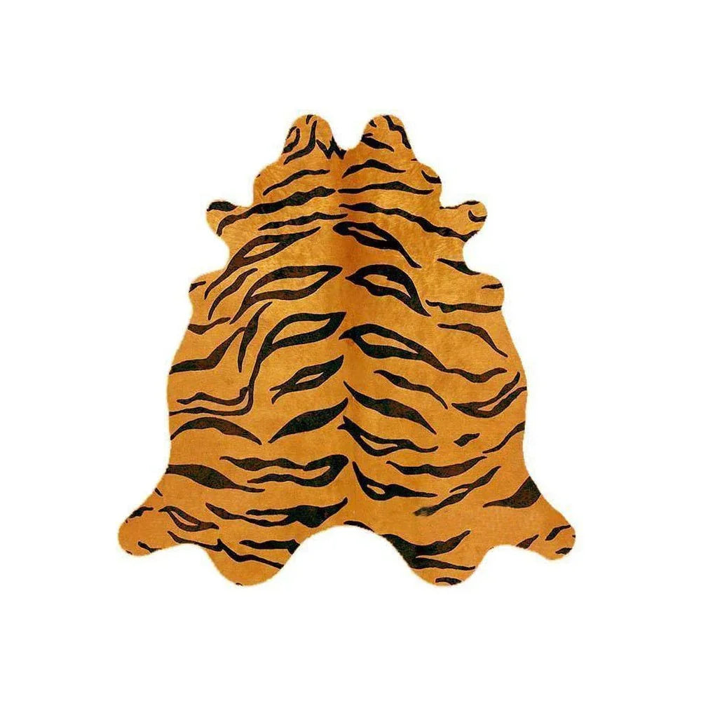 Exquisite Natural Cow Hide Tiger Print - ICONIC RUGS