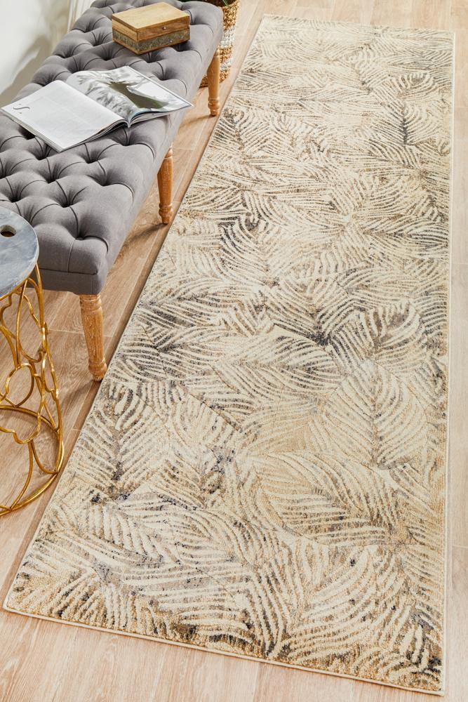 Dreamscape Artistic Nature Modern Charcoal Runner Rug - ICONIC RUGS