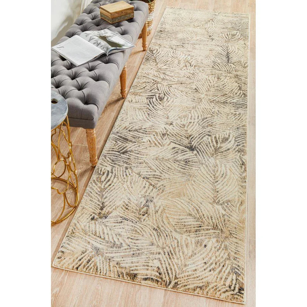Dreamscape Artistic Nature Modern Charcoal Runner Rug - ICONIC RUGS