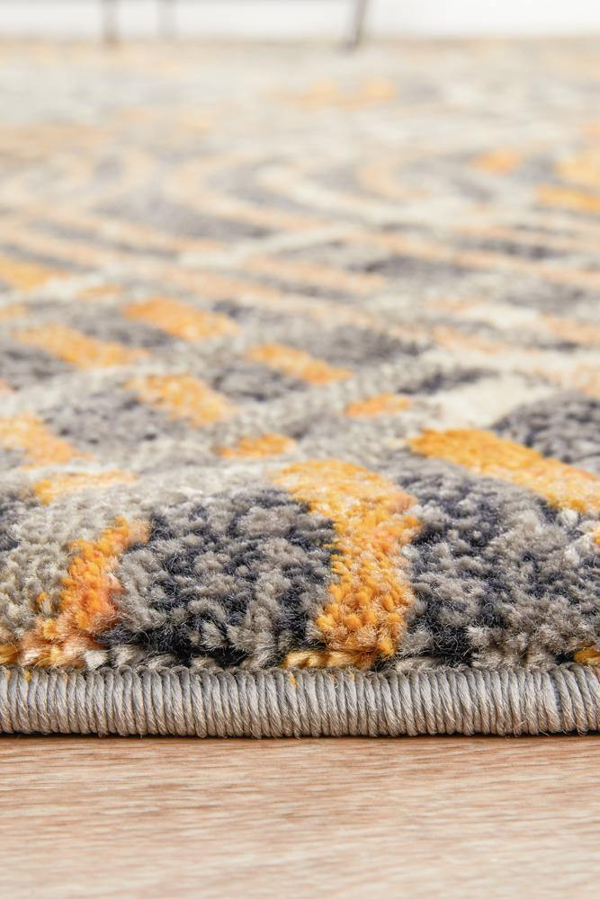 Dreamscape Flurry Modern Charcoal Rug - ICONIC RUGS