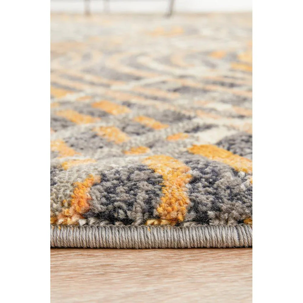 Dreamscape Flurry Modern Charcoal Rug - ICONIC RUGS