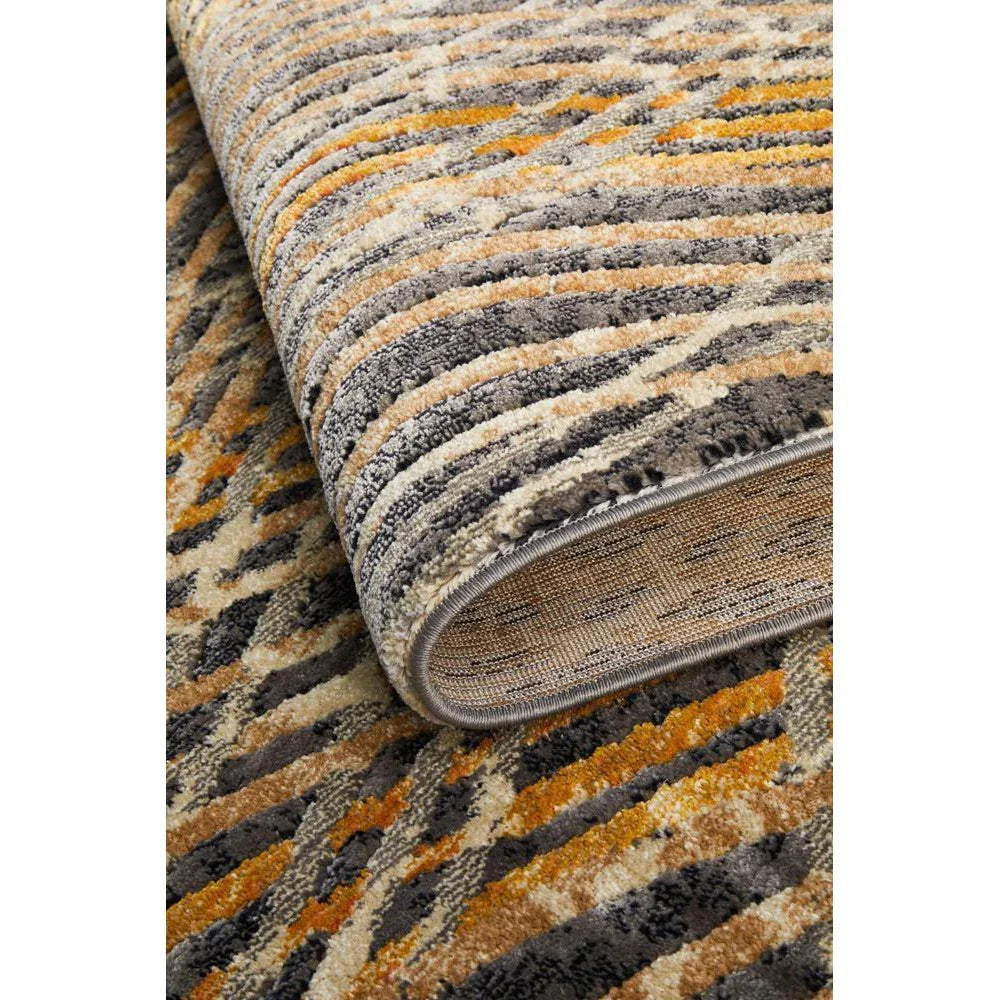 Dreamscape Flurry Modern Charcoal Rug - ICONIC RUGS