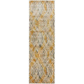 Dreamscape Flurry Modern Charcoal Runner Rug - ICONIC RUGS