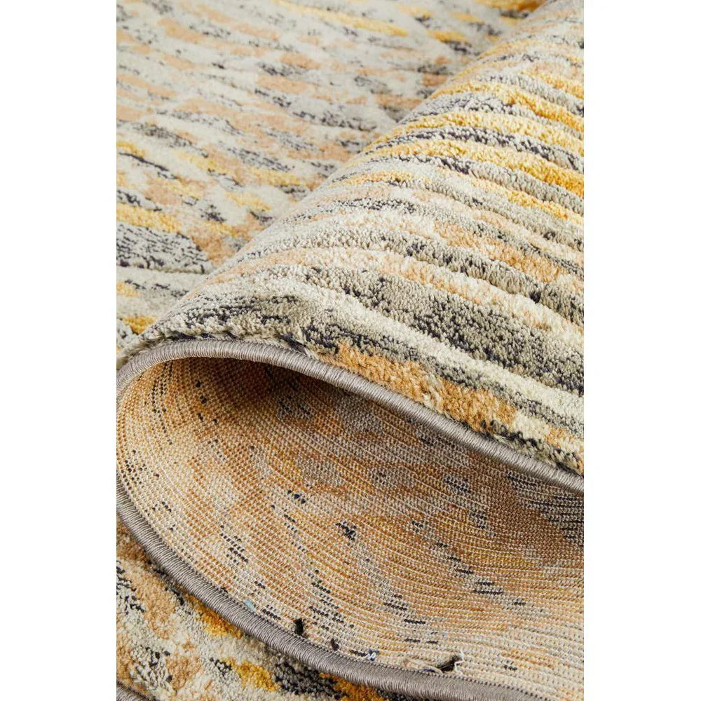 Dreamscape Flurry Modern Charcoal Runner Rug - ICONIC RUGS