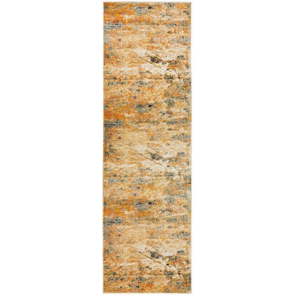 Dreamscape Tribute Modern Rust Rug - ICONIC RUGS