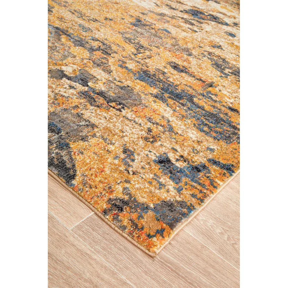 Dreamscape Tribute Modern Rust Rug - ICONIC RUGS