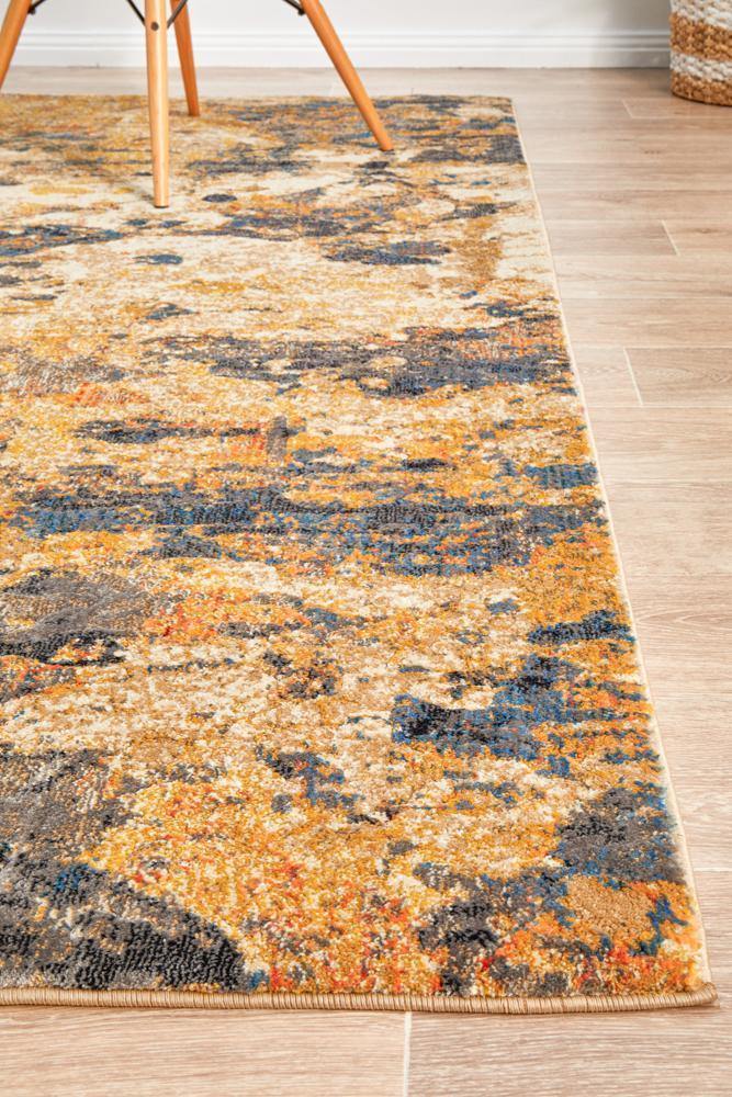 Dreamscape Tribute Modern Rust Rug - ICONIC RUGS