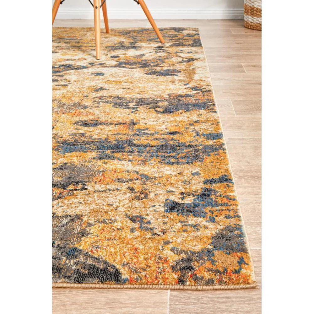 Dreamscape Tribute Modern Rust Rug - ICONIC RUGS