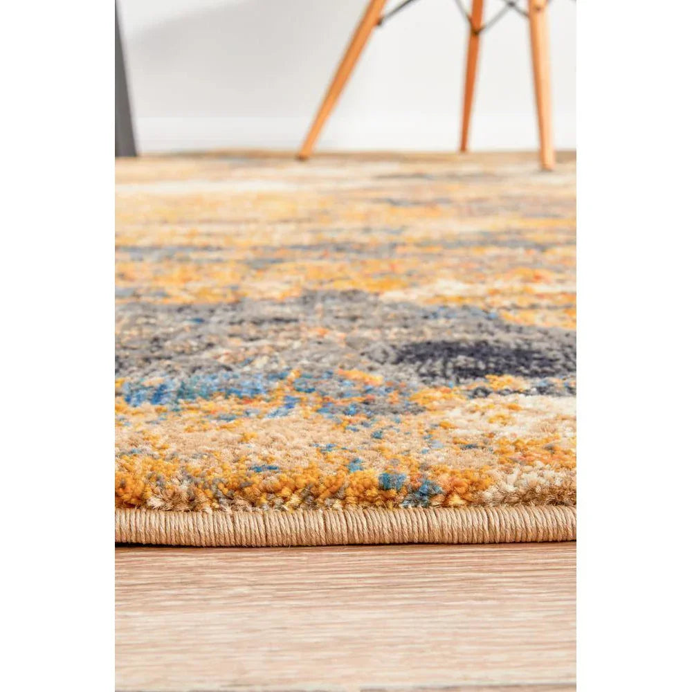 Dreamscape Tribute Modern Rust Rug - ICONIC RUGS