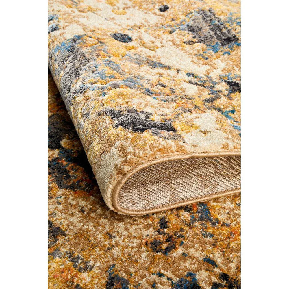 Dreamscape Tribute Modern Rust Rug - ICONIC RUGS
