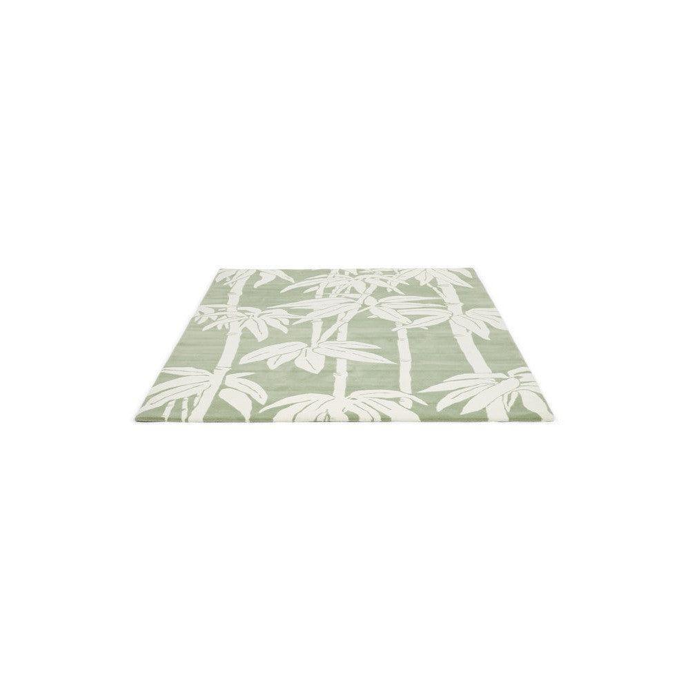 Florence Broadhurst Japanese Bamboo Jade Pure Wool Designer Rug
