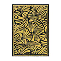 Florence Broadhurst Japanese Fans Gold Pure Wool Designer Rug