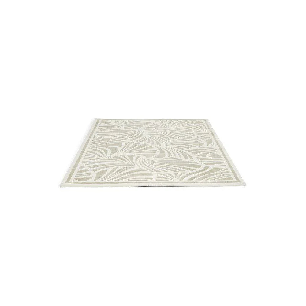 Florence Broadhurst Japanese Fans Ivory Pure Wool Designer Rug
